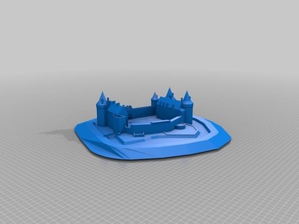 Chateau aufgewacht Architektur Kunst Gebäude Schloss historisch Strukturen 3d print model - Mito3D