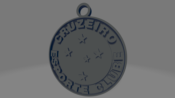 Chaveiro Cruzeiro Brésil futebol futbol serie llavero souvenir cadeau porte clés temps club libérateurs sport présager beau horizon 3d print model - Mito3D