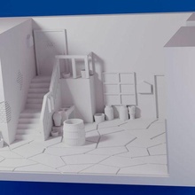 chavo del 8 quartier diorama 3d print model - Mito3D