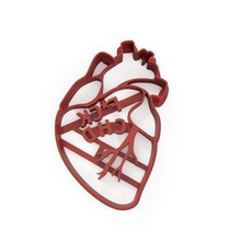 chd awareness anatomical heart cookie cutters 3d print model - Mito3D