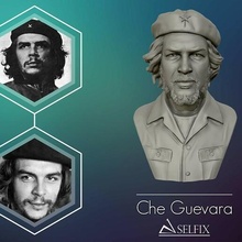 che Guevara 3d Vesika heykel Yazdır model Sanat insanlar Cheguevara devrimci heykeller 3d print model - Mito3D
