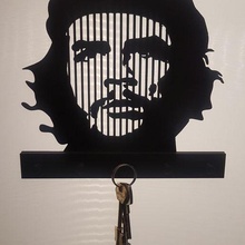 che Guevara chave suporte Gevara chaves anel 3d print model - Mito3D