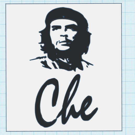 3d che guevara tablo çeşitli 3D print model - Mito3D