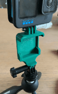 cheapest gopro light internet vlog action cam lamp video go pro 3d print model - Mito3D