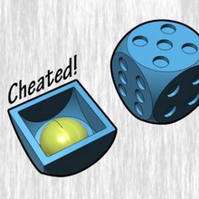 cheated dice game 3d print model - Mito3D