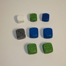cheating dices - non-laplacian various math laplace dice cheater cheat 3d print model - Mito3D