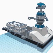 Kontrol droid bölüm 5 kitap Boba fett mandaloryalı star savaşlar siyah dizi seyahat Ulaşım platform bavul silahlar 3d print model - Mito3D