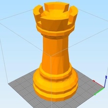 checked lathe h462 game tour echec chess chessboard room part mat tower 3d print model - Mito3D