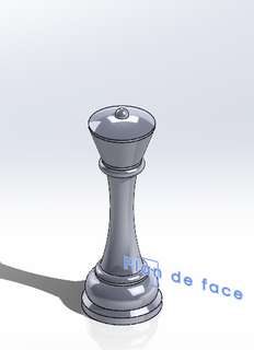 checkerboard piece 3d print model - Mito3D