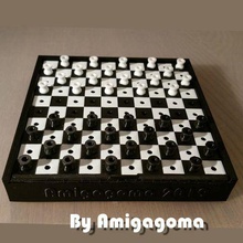 checkers Spiel lady 3d print model - Mito3D