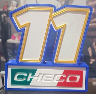 ceco Perez guidato lampada gioco chwco f1 fornula Messico 3d print model - Mito3D
