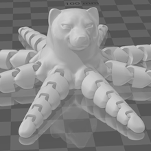 cheems articulé poulpe octocheems meme doge 3d print model - Mito3D