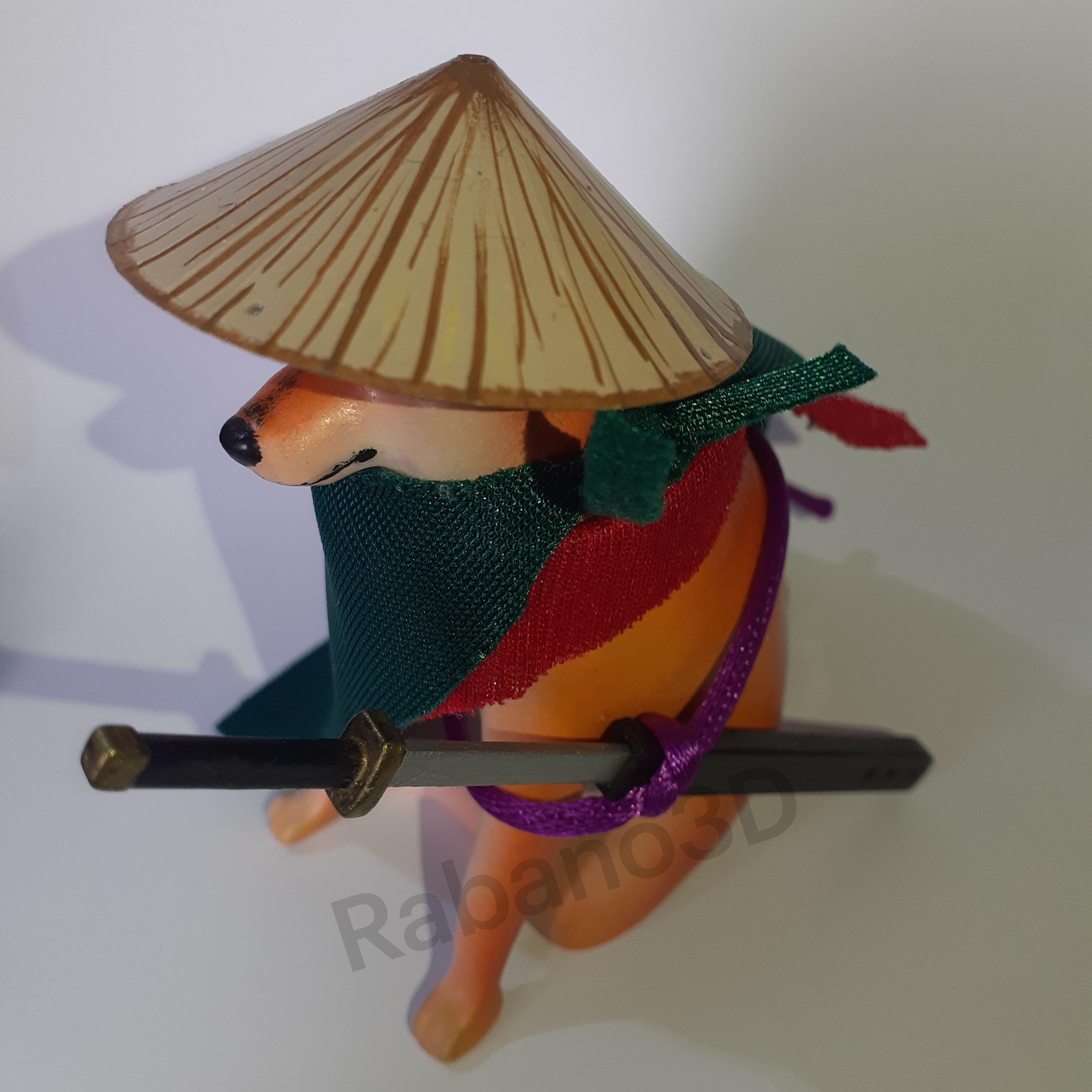 mejillas samurai rana ansiedad shiba 3D print model - Mito3D