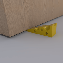 cheese-shaped door stopper home top cheese stop 3d print model - Mito3D