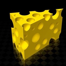 cheese kitchen food 3d print model - Mito3D
