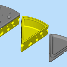 cheese box home decor 3d print model - Mito3D