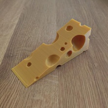 cheese door stopper home 3d print model - Mito3D
