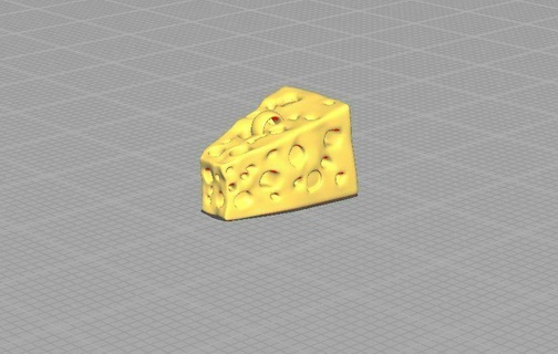 fromage boucles d'oreilles Suisse aliments mignonne 3d print model - Mito3D