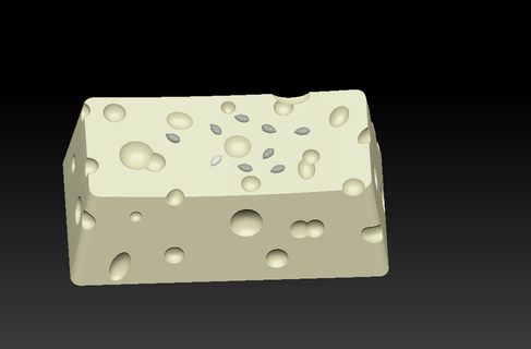 queijo tecla 3d impressão 3d print model - Mito3D
