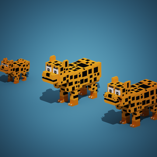 cheetah animal 3D print model - Mito3D