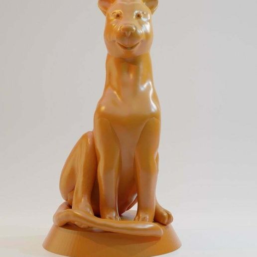 leopardo bebé esculturas 3D print model - Mito3D