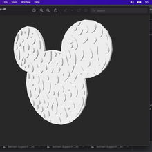 leopardo Mickey ratón 3d print model - Mito3D