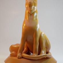 guépard maman sculpture 3d print model - Mito3D