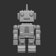 bonjour peeza rétro robot scifi sci personnage machine futur futuriste Android mécanique art jouet 3d print model - Mito3D