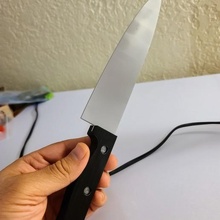 chef's knife art prop costume cosplay horror 3d print model - Mito3D
