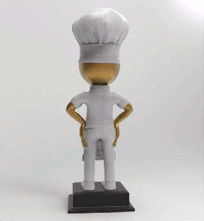 chefe cozinha 3d print model - Mito3D