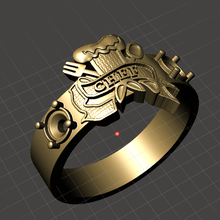 chef ring jewellery grade rings 3d print model - Mito3D