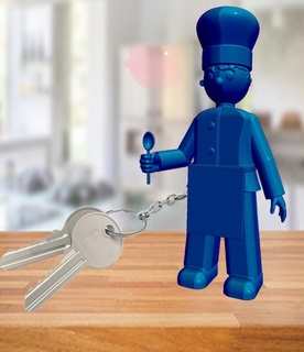 chef keychain 3d print model - Mito3D
