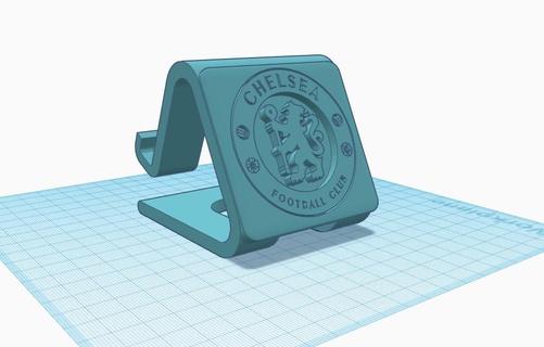 chelsea football phone mobile stand holder 3d print model - Mito3D