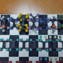 química jogo de xadrez tabuleiro 3d print model - Mito3D