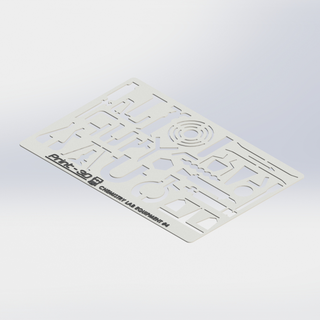 chimica laboratorio attrezzature 4 disegno modello ingegneria grado strumenti 3d stampa digitale stl stencil guida simboli 3d print model - Mito3D
