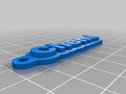 kimya özelleştirilmiş anahtarlık 3d print model - Mito3D
