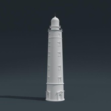 chersonesos faro architettura luce Torre mare oceano navigazione porta segnale tempesta edificio Crimea architettonico illuminazione 3d print model - Mito3D