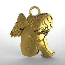 cherub pendant jewelry ange jewel 3d print model - Mito3D