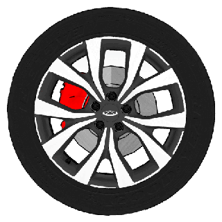 chery tiggo wheels wheel car detail high poly rim tire race tread accessories 3d print model - Mito3D