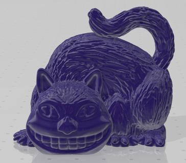 Cheshire gato fantasia Alice país maravilhas monstro literatura 3d print model - Mito3D
