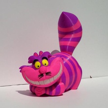 gatto del cheshire arte 3d print model - Mito3D