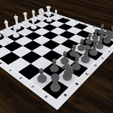 satranç oyun şövalye kral piyon kraliçe kale piskopos oyunlar oyuncaklar yazı tahtası yazdırılabilir at karakter dama güverte meydan okuma heykel ekipman 3d print model - Mito3D