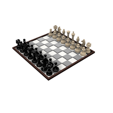 chess game board 3d print model - Mito3D