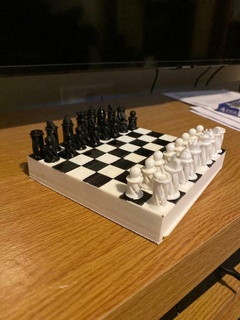 xadrez peça conjunto 3d impressão 3d print model - Mito3D