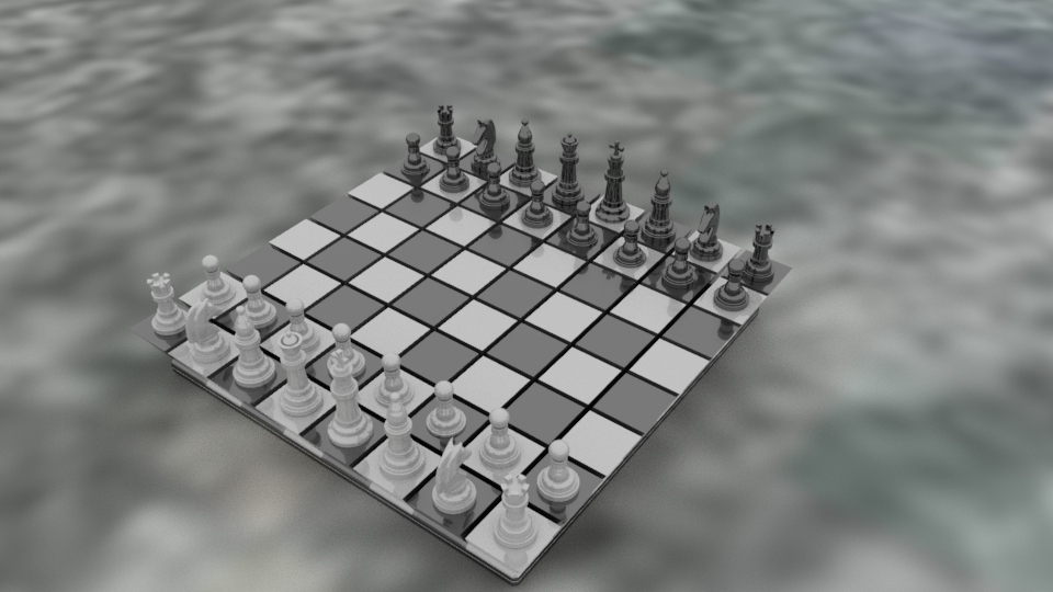 Schach Tafel einstellen 3D print model - Mito3D