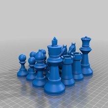 scacchi pezzi signore Giochi 3d print model - Mito3D