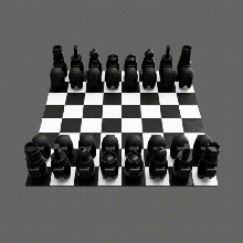 xadrez us jogos tabela rei rainha cavalo bispo peão torre 3d print model - Mito3D