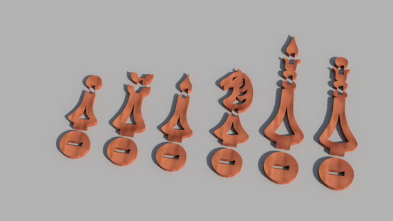 chess build assemble game toy parts 3d print model - Mito3D