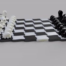 chess peon pawn octopus kawai cute games sets table board 3d print model - Mito3D