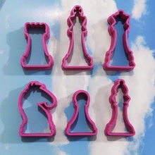 chess cookie cutter - pieces tool house baking bake decoration pekole 3d print model - Mito3D